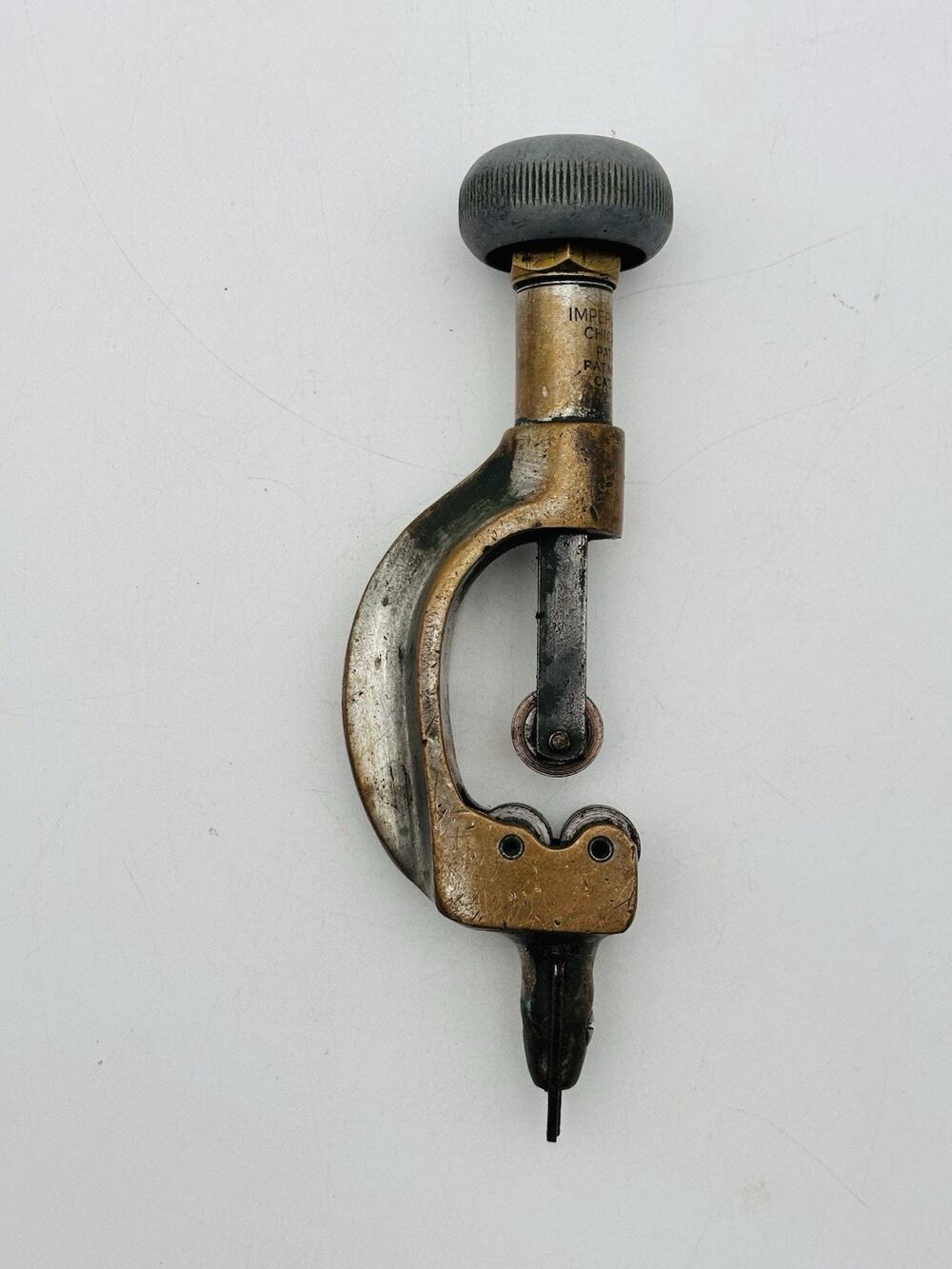 Vintage Imperial No. 174 Tube Cutter Brass Body Chicago USA Tubing Pipe